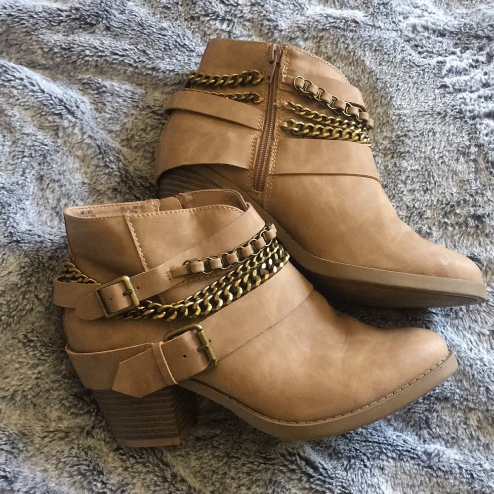 Tan Ankle Booties